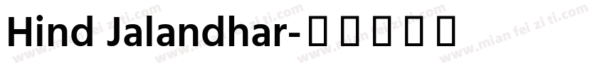Hind Jalandhar字体转换